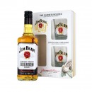 Jim Beam White whiskey 0,7l +2 pohár díszdobozban